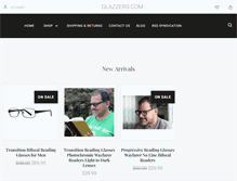 Tablet Screenshot of glazzers.com